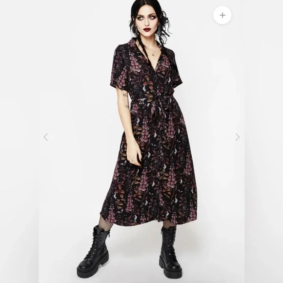 Disturbia Fox Glove Midi Dress - Picture 1 of 5